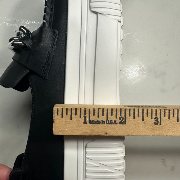 J/Slides Women's Willa Black Leather Platform Modern Slip On Loafer Size 7 - Picture 11 of 13